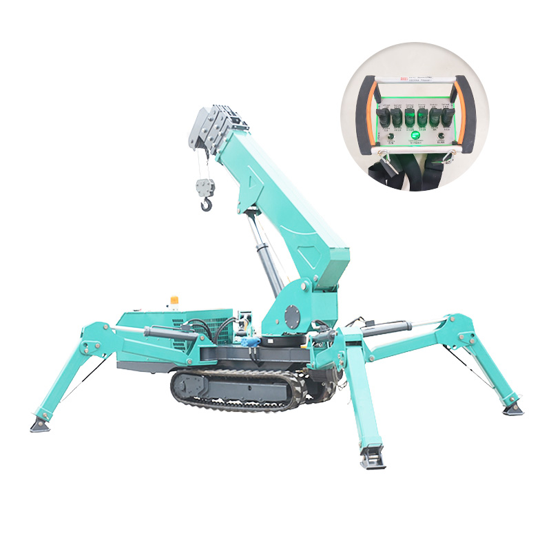 Compact Crawler Boom Lift - Гидравлический мини-кран-паук 7Т с длинной стрелой,
