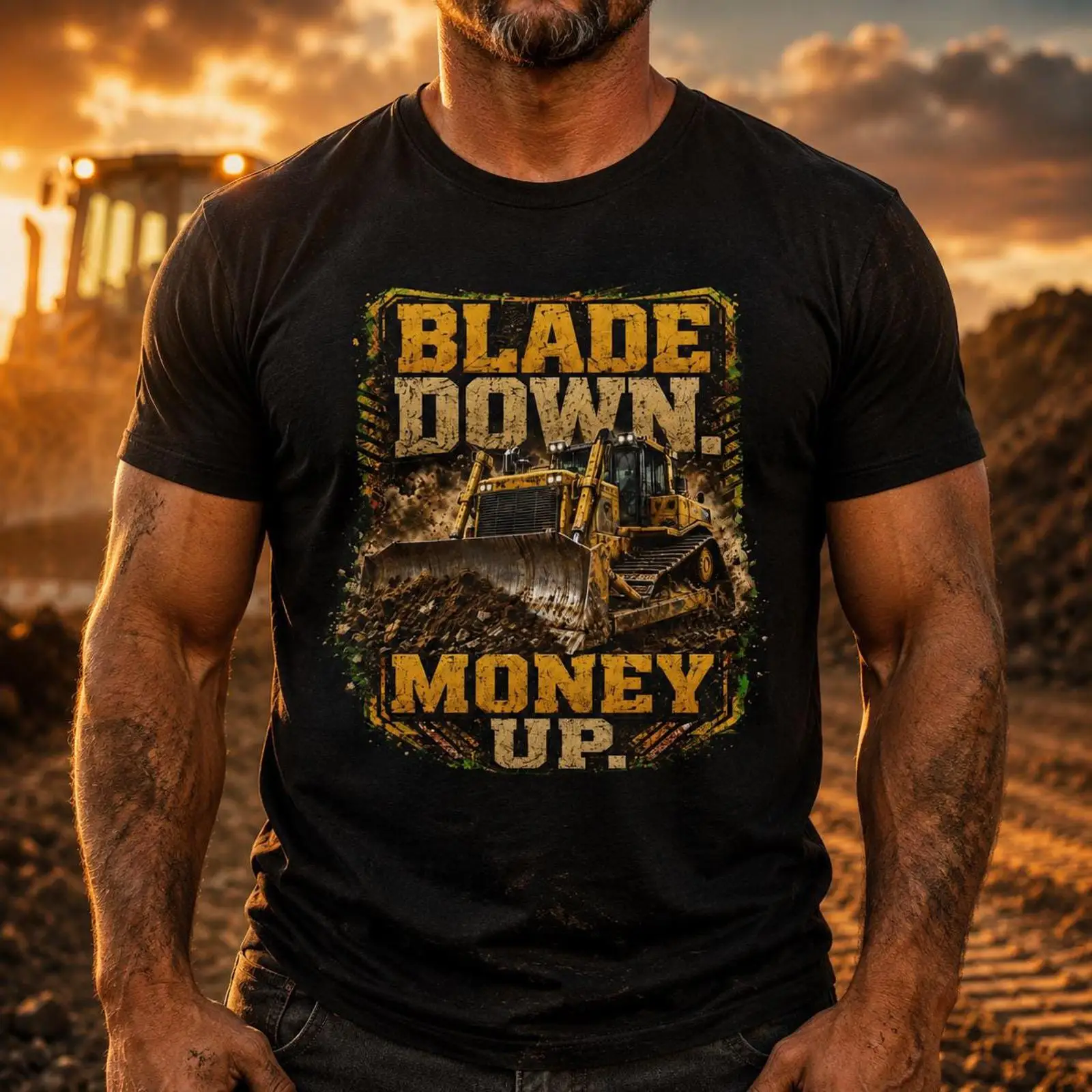 Heavy Equipment Driver - Футболка для оператора бульдозера Blade Down