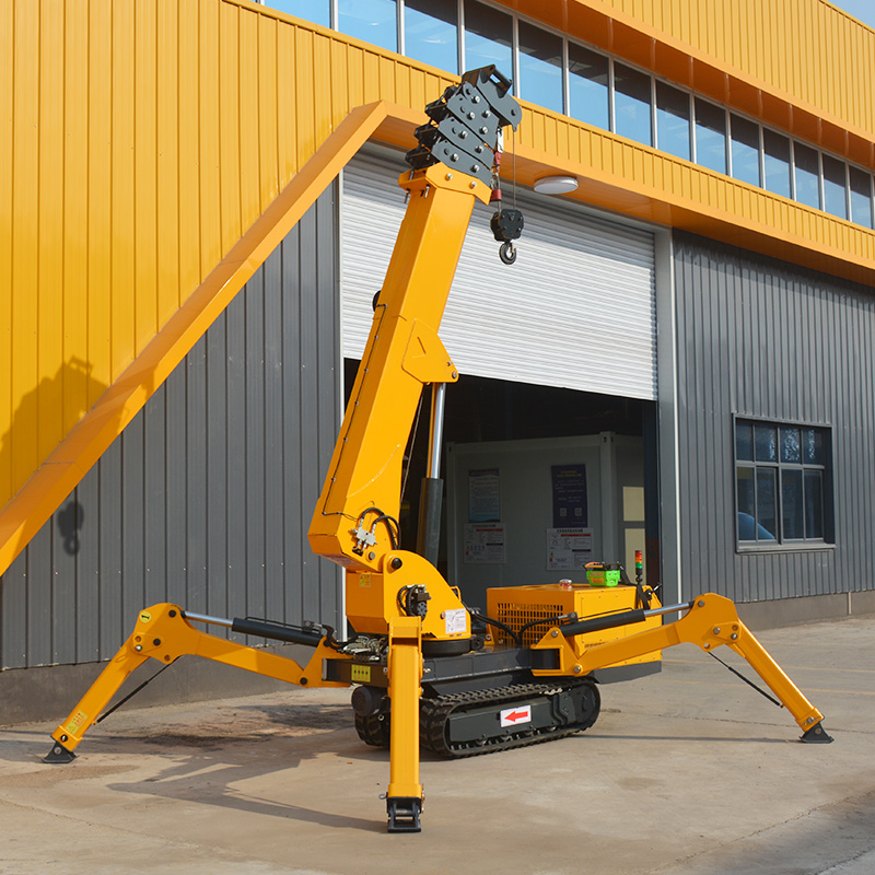 Гидравлический мини-кран-паук  – обзор и цена Compact Crawler Boom Lift