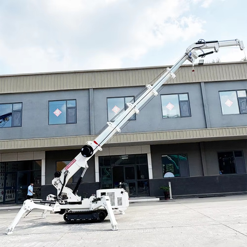 Компактный мини-кран-паук груз – обзор и цена Compact Crawler Boom Lift