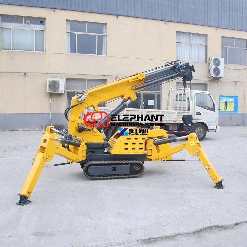 Гидравлический мини-кран-паук  – обзор и цена Compact Crawler Boom Lift
