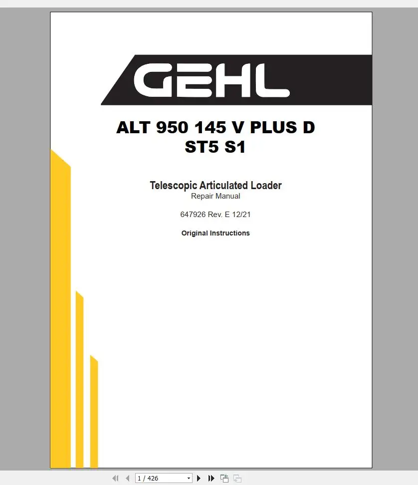 SpecDiag GEHL Machinery Heavy  – обзор и цена Heavy Equipment Electrical Pdf