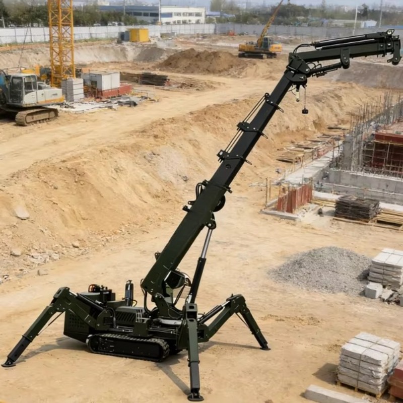 7-тонный гусеничный кран-паук  – обзор и цена Compact Crawler Boom Lift