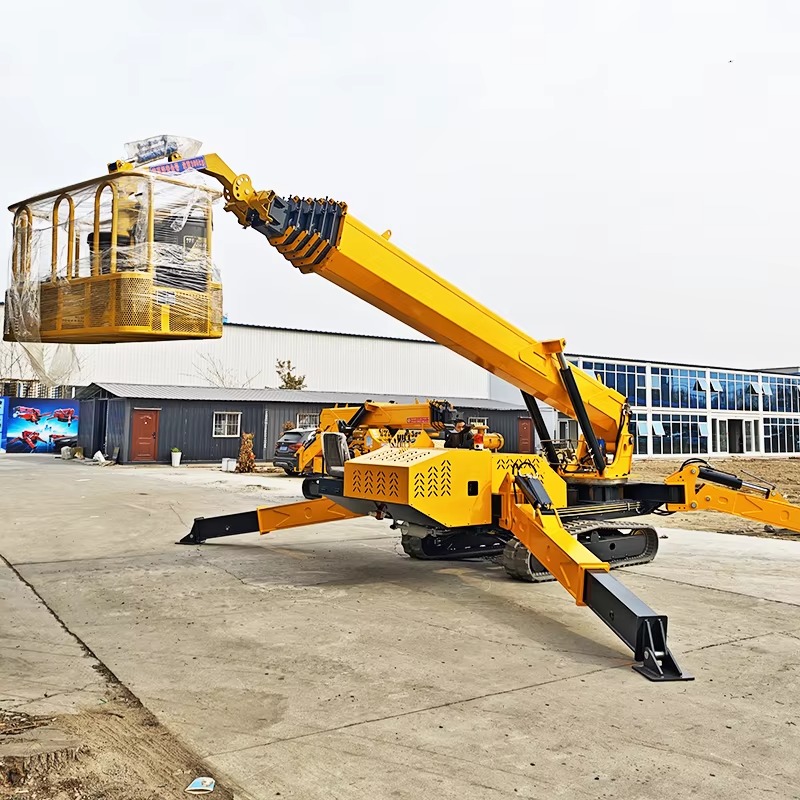 8-тонный гусеничный кран-паук  – обзор и цена Compact Crawler Boom Lift